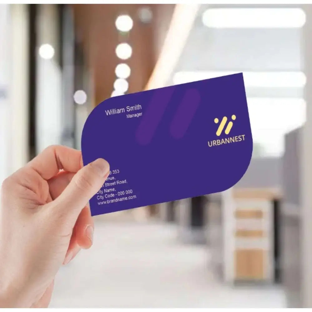 Leaf-Shaped Single and Double-Sided Business Cards - Offset POD - Single / Silk / 300gsm - Business Cards