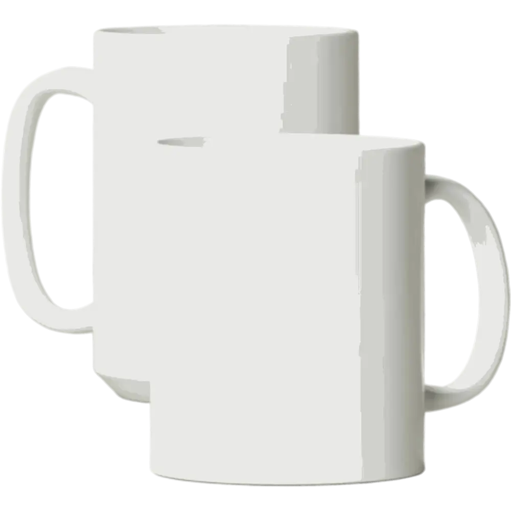 White Ceramic Mug Labels - DTF - White - Ceramic Mug