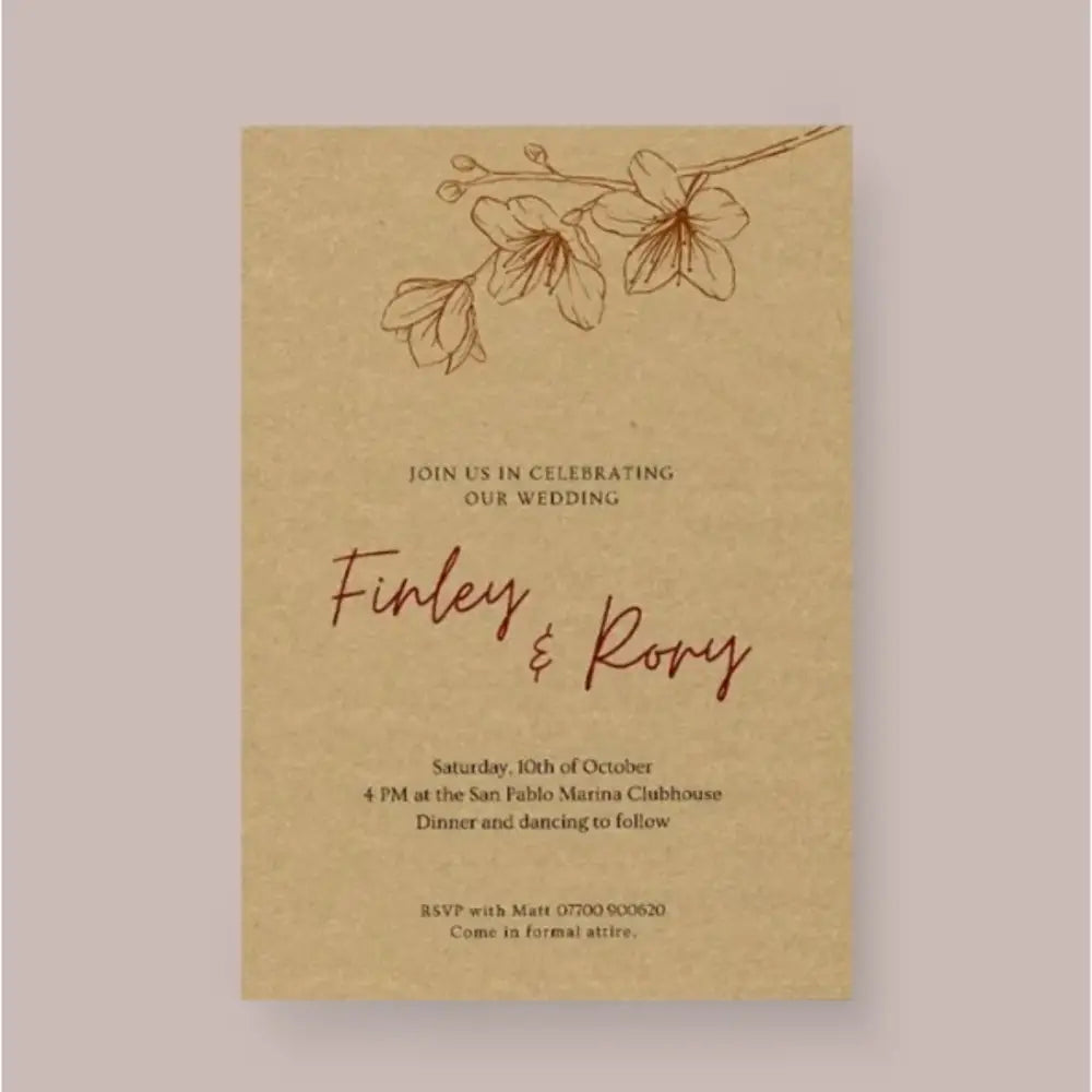 Bifold Invitation Cards for all Occasions Design and Printing - Offset POD - Wedding Invitation