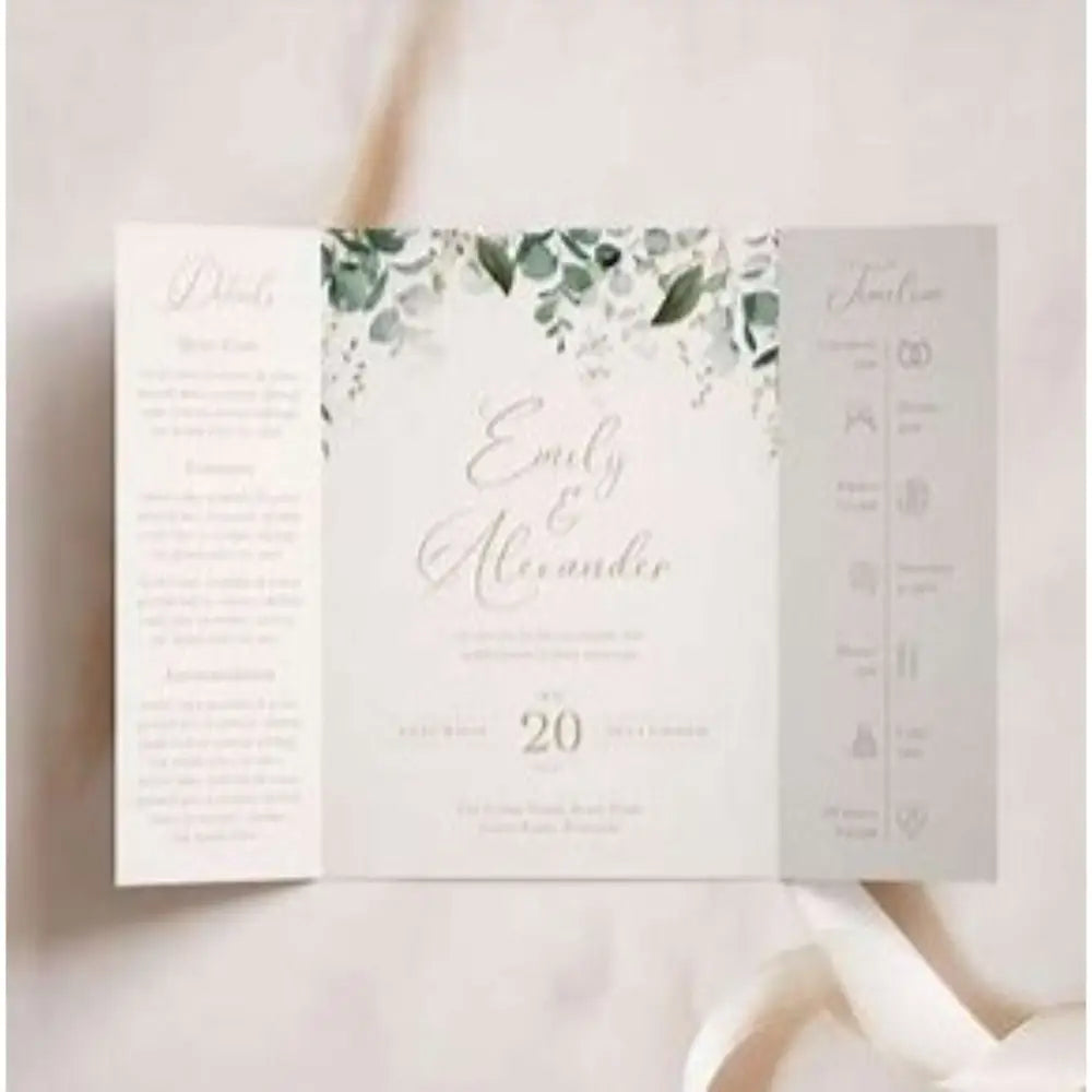 Bifold Invitation Cards for all Occasions Design and Printing - Offset POD - Wedding Invitation