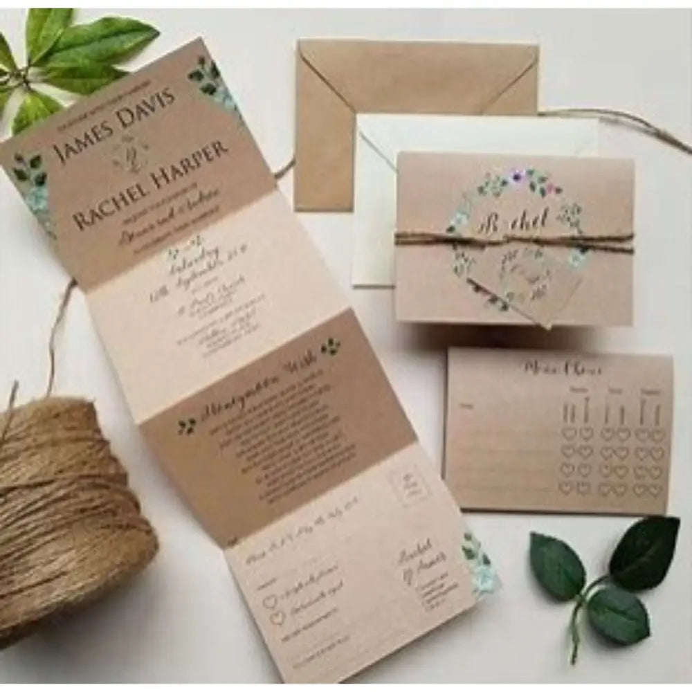 Bifold Invitation Cards for all Occasions Design and Printing - Offset POD - Wedding Invitation