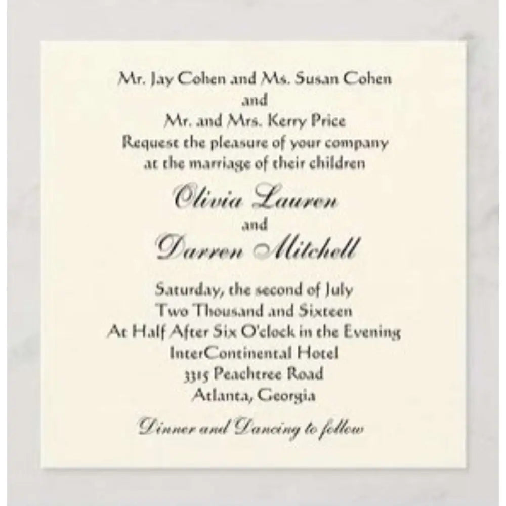Bifold Invitation Cards for all Occasions Design and Printing - Offset POD - Wedding Invitation