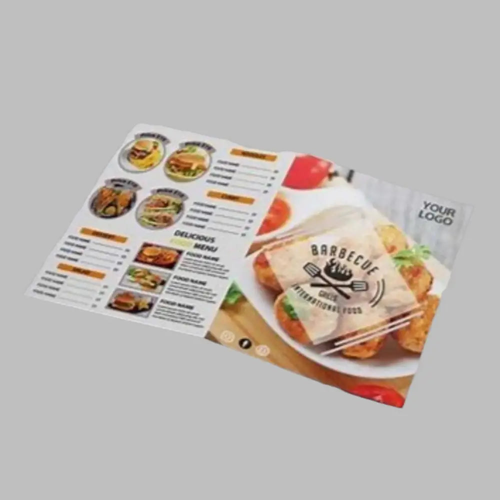 Bifold Menu Cards Design and Printing - Offset POD - Leaflet