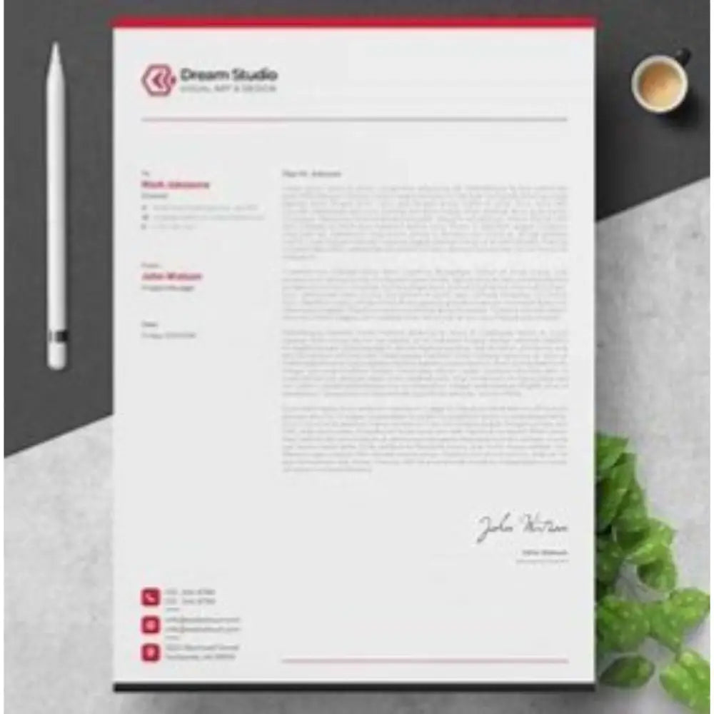 Corporate Business Letterheads Design and Printing- Offset POD - Letterheads