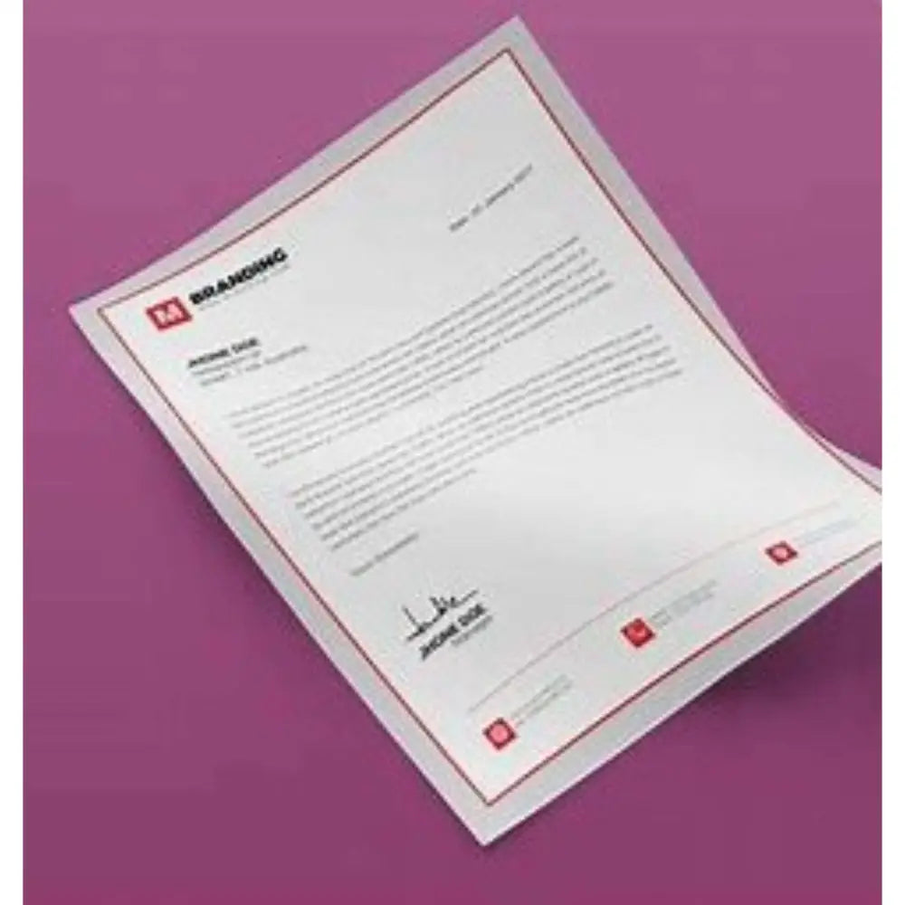 Corporate Business Letterheads Design and Printing- Offset POD - Letterheads