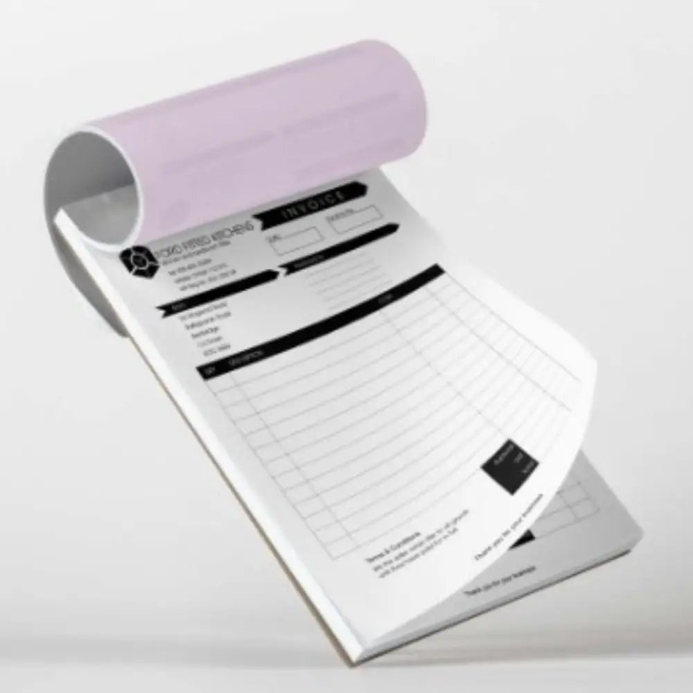 Corporate NCR Printed Invoice Pads Design and Printing - Offset POD - Invoice