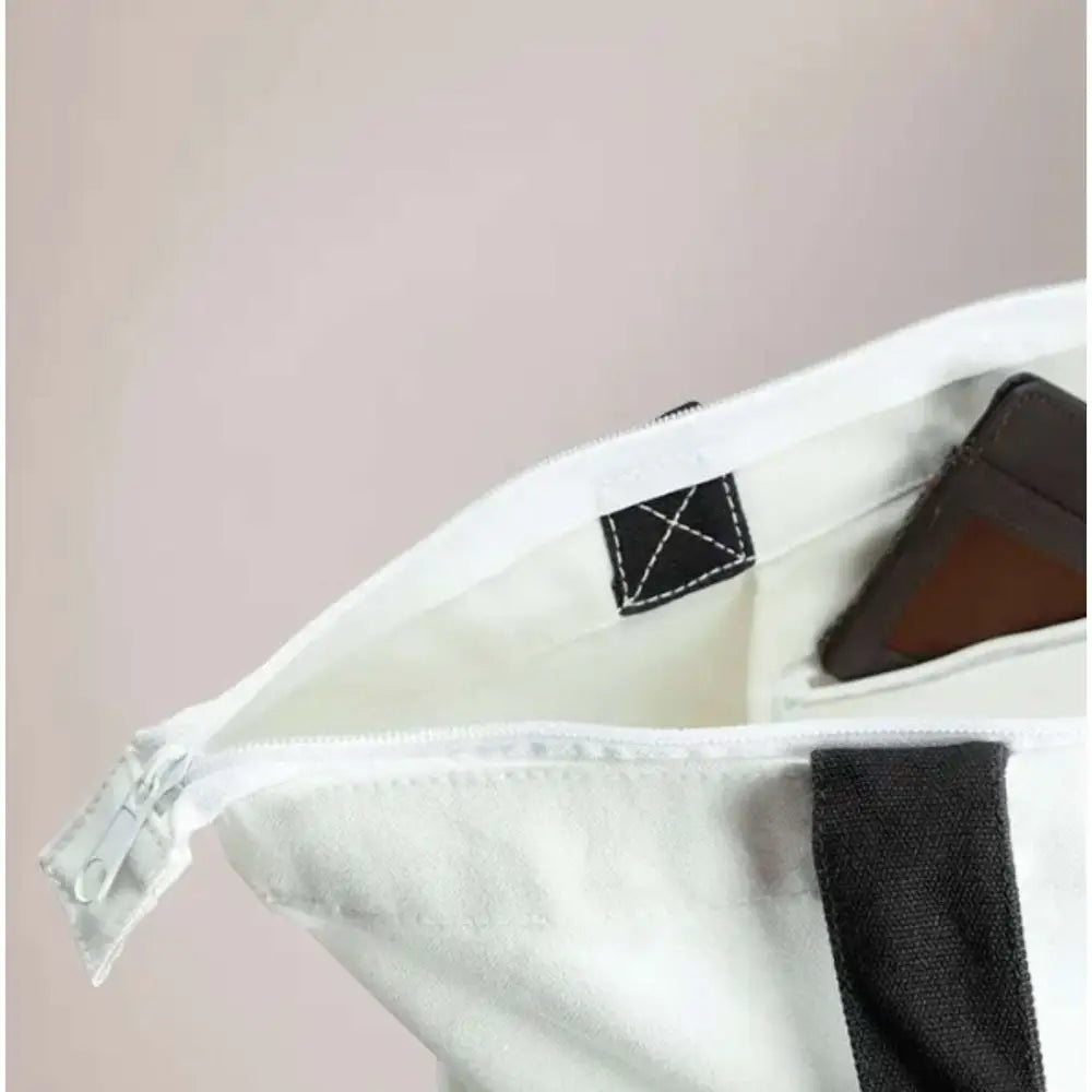 Customised Premium Cotton Zipped Tote Bags - DTF Transfer - Tote Bag