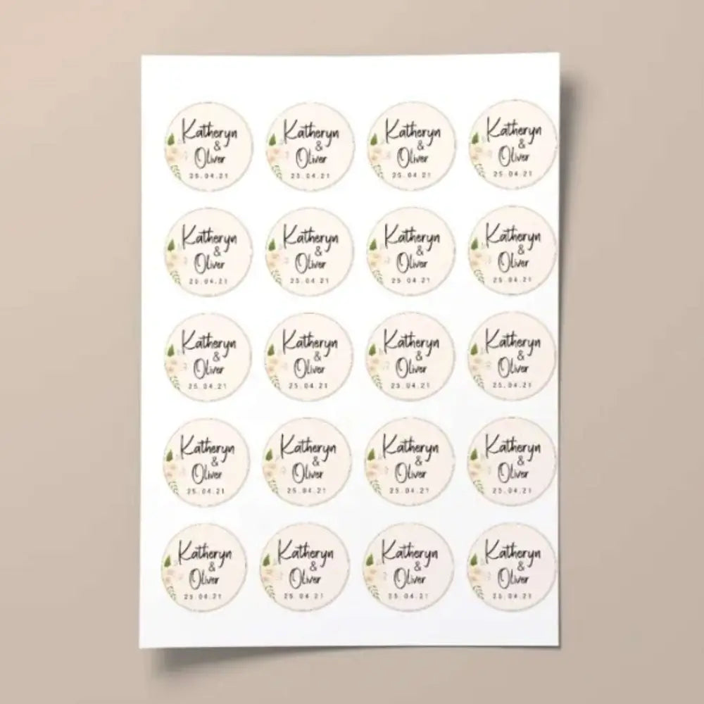 Customised Stickers for all Occasions - Large Format POD - Wedding Stickers