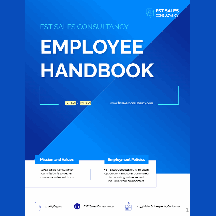 Employee Handbooks - Offset POD - Brochure