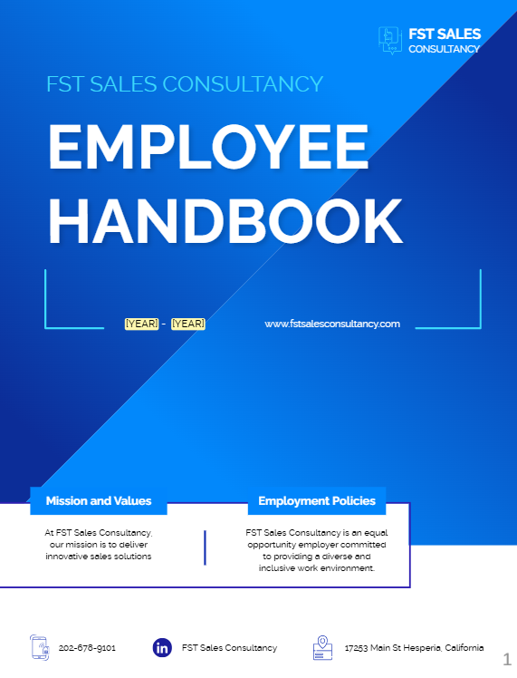 Employee Handbooks - Offset POD - Brochure