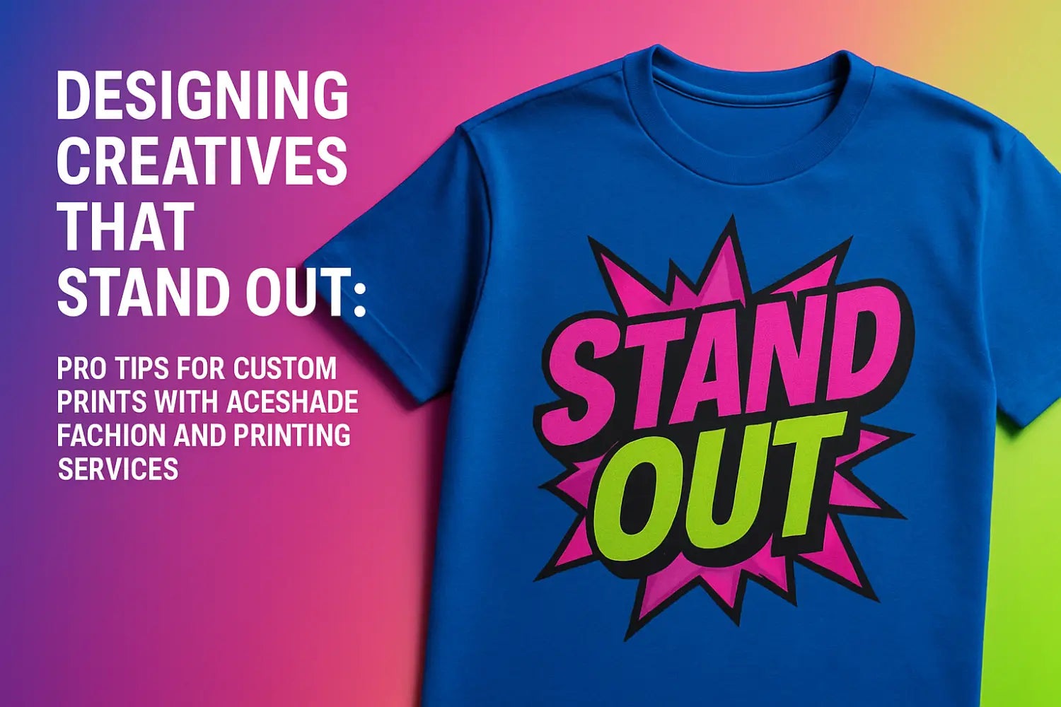 Designing Creatives That Stand Out: Pro Tips for Custom Prints with Aceshade Fashion and Printing Services