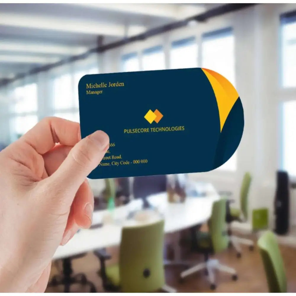 Half-Circle Single and Double-Sided Business Cards - Offset POD - Business Cards