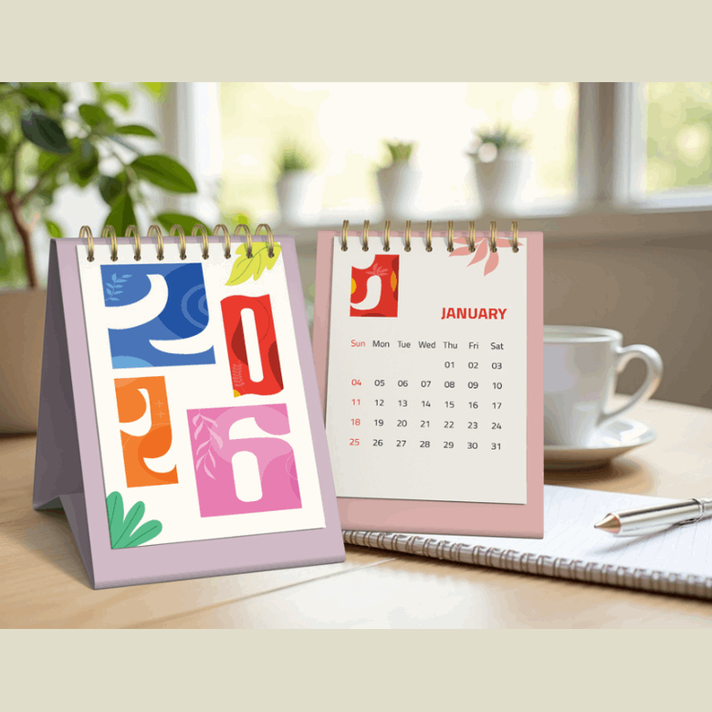 Horizontal and Vertical Table Calendar Design and Printing - Calendar
