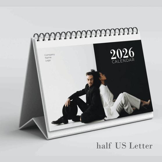 Horizontal and Vertical Table Calendar Design and Printing - 13 Sheets / Horizontal - Calendar
