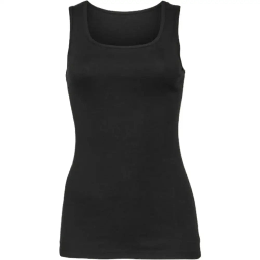 Personalised Ladies’ Micro-Ribbed Tank Tops Slim Fit Workout Top Gym Tank Top - DTF - Black / S - Women Workout Tank Top