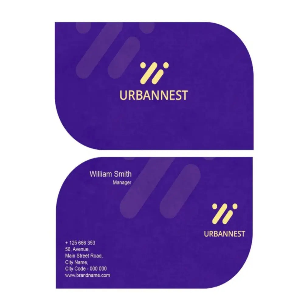 Leaf-Shaped Single and Double-Sided Business Cards - Offset POD - Business Cards