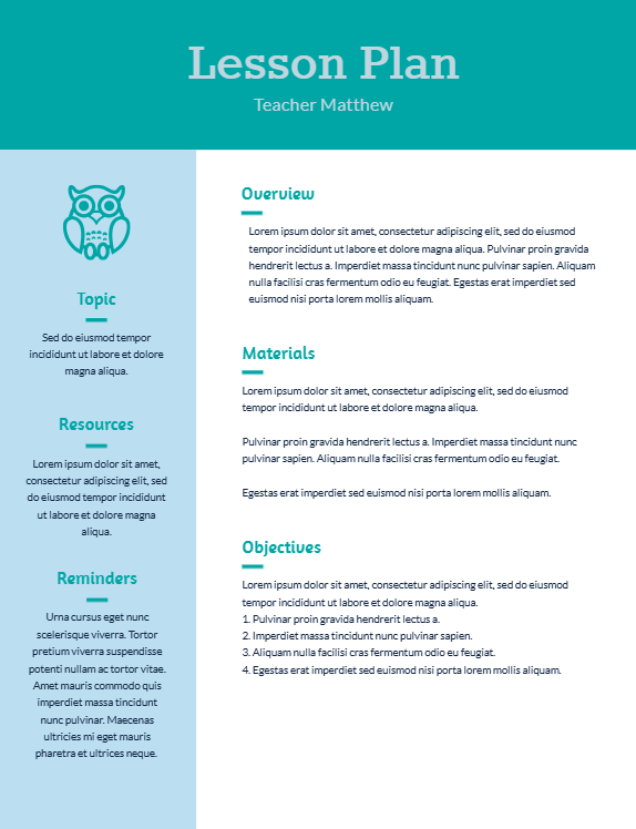 Lesson Plan - Offset POD - Lesson Plan