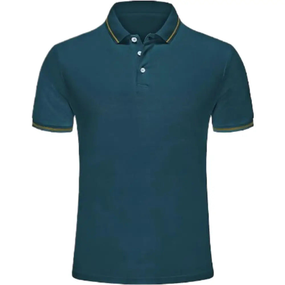 Personalised Men Short Sleeve Polo Shirts - DTF - Green / S - Men Polo Shirt Short Sleeve
