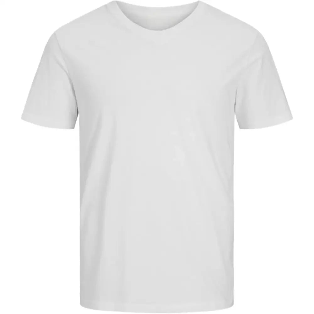 Personalised Men V-Neck Short Sleeve T-Shirts - DTF - White / S - Men V-Neck T-Shirt Short Sleeve