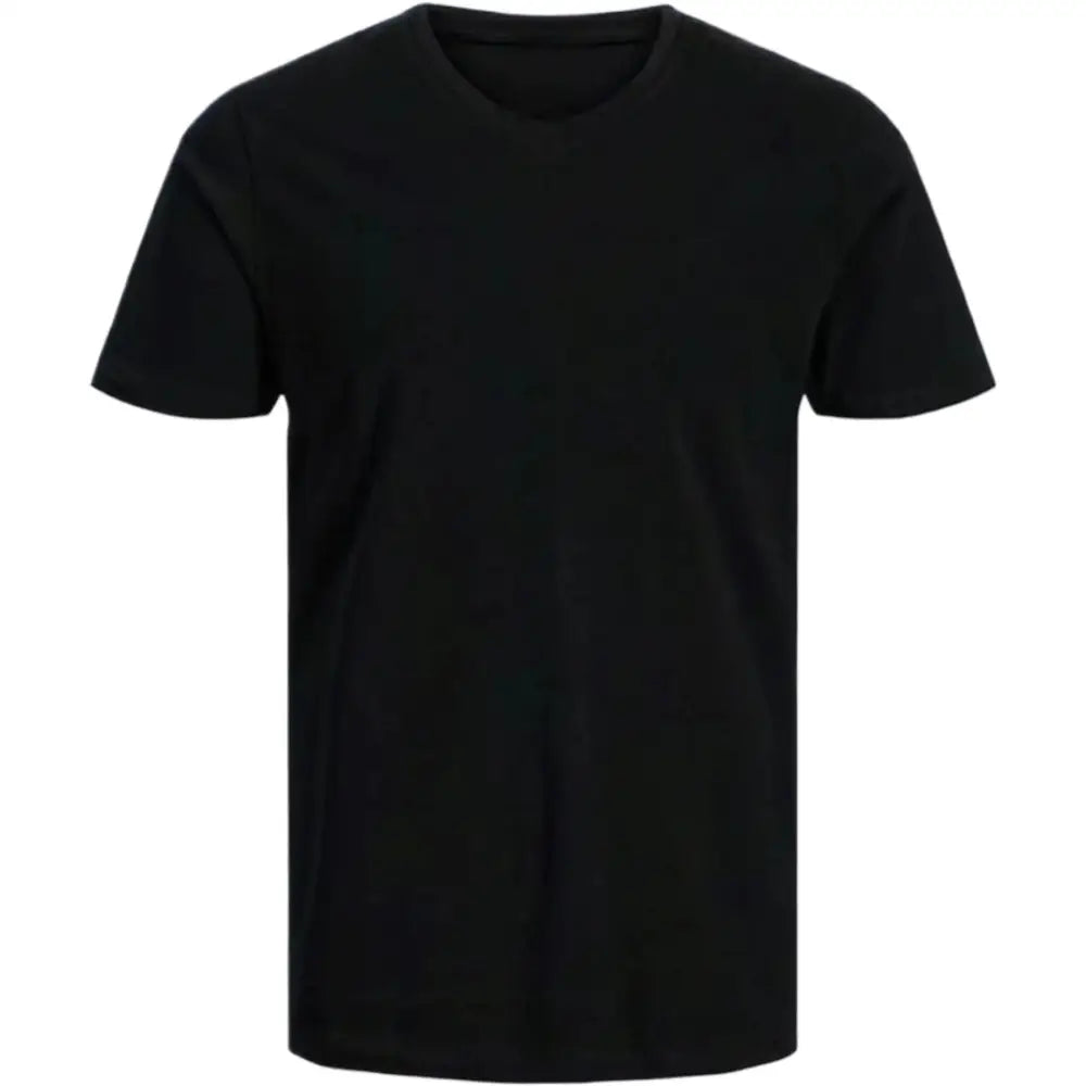 Personalised Men V-Neck Short Sleeve T-Shirts - DTF - Black / S - Men V-Neck T-Shirt Short Sleeve