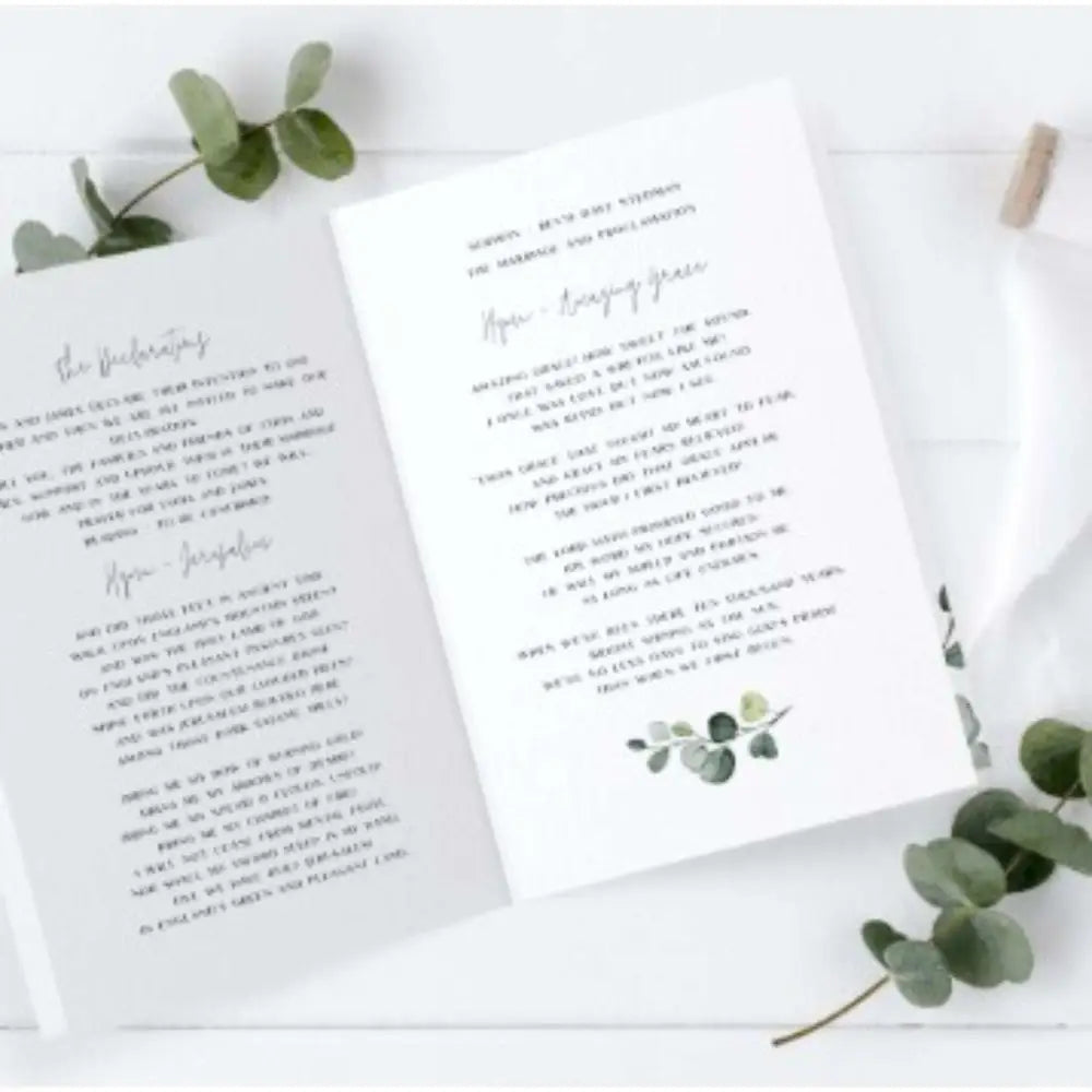 Order of Service Leaflets for all Occasions - Offset POD - Leaflet