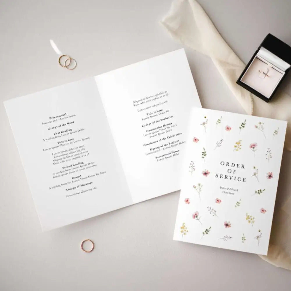 Order of Service Leaflets for all Occasions - Offset POD - Leaflet