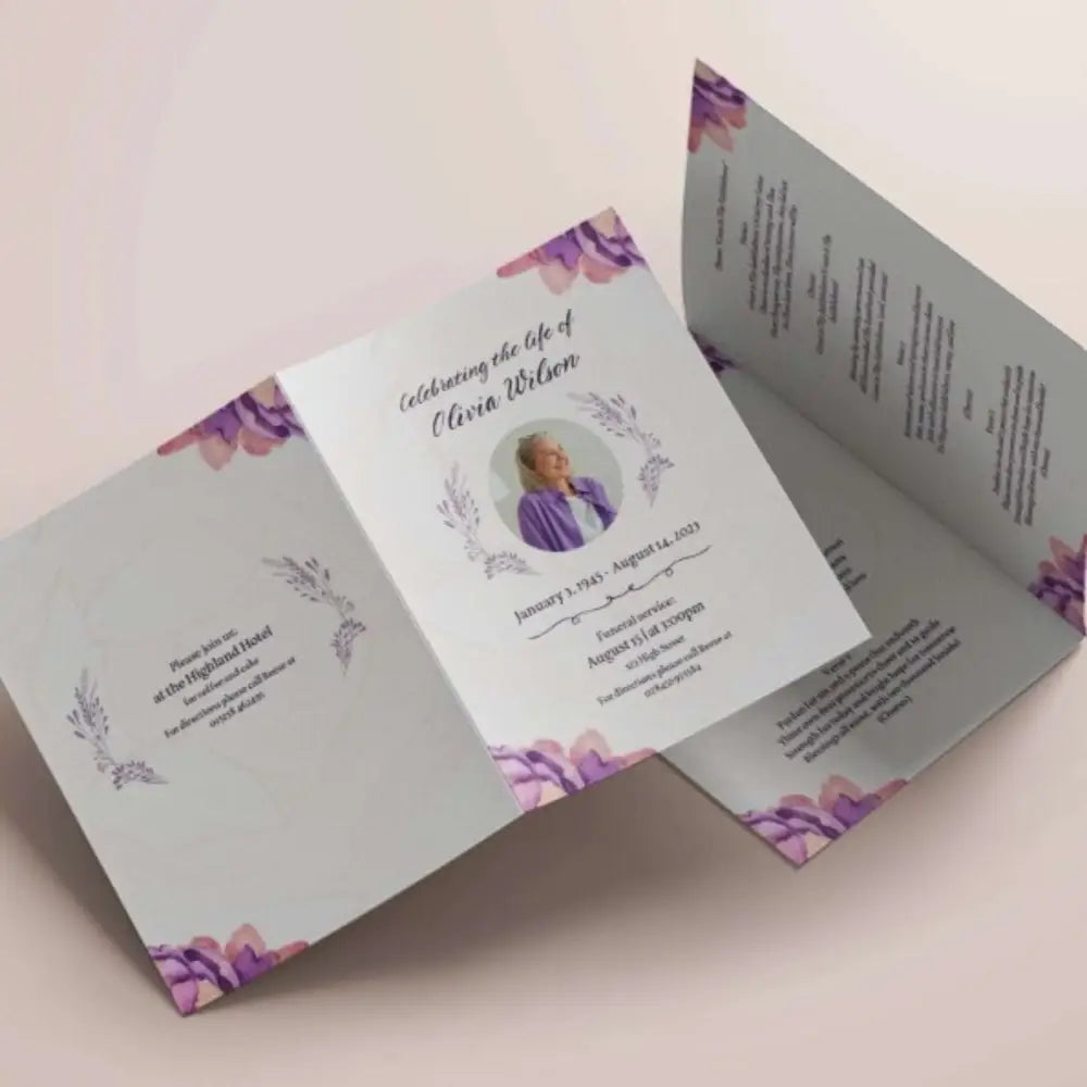 Order of Service Leaflets for all Occasions - Offset POD - Leaflet