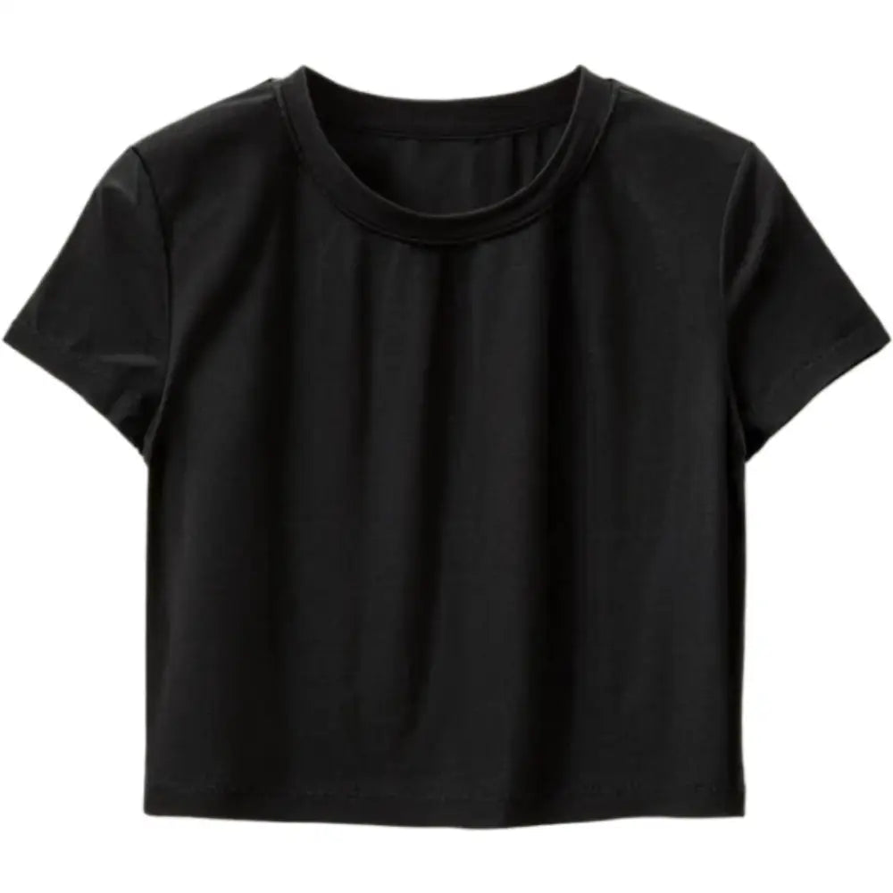 Personalised Direct to Film (DTF) Ladies’ Baby Tees - DTF - Black / S - Crop Top