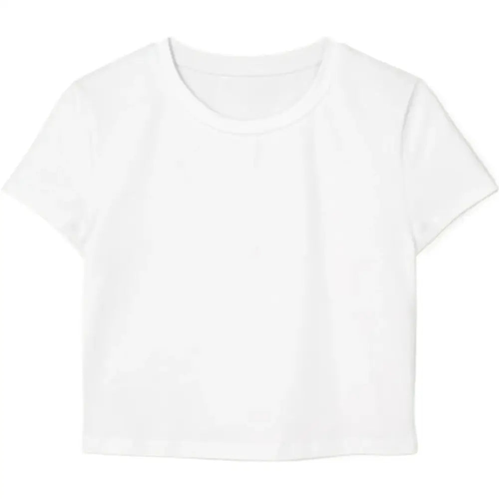 Personalised Direct to Film (DTF) Ladies’ Baby Tees - DTF - White / S - Crop Top