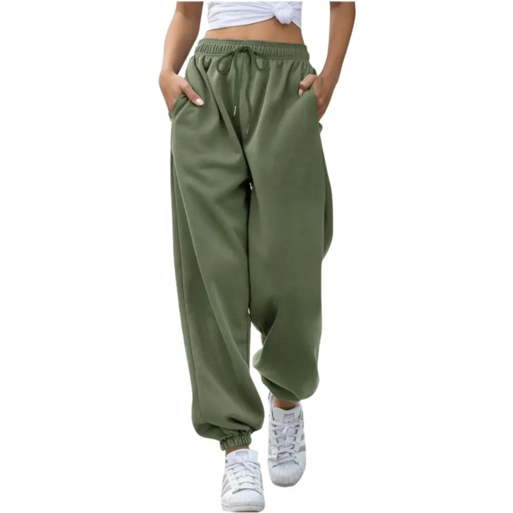 Personalised Free Fitting Elastic-Waist Sweatpants Joggers - DTF - Baggy Elastic Waist Trousers for Casual Hip Hop Gym