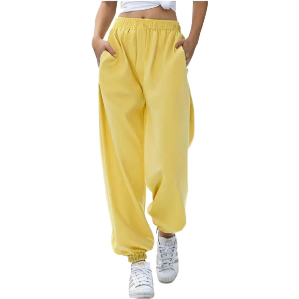 Personalised Free Fitting Elastic-Waist Sweatpants Joggers - DTF - Baggy Elastic Waist Trousers for Casual Hip Hop Gym
