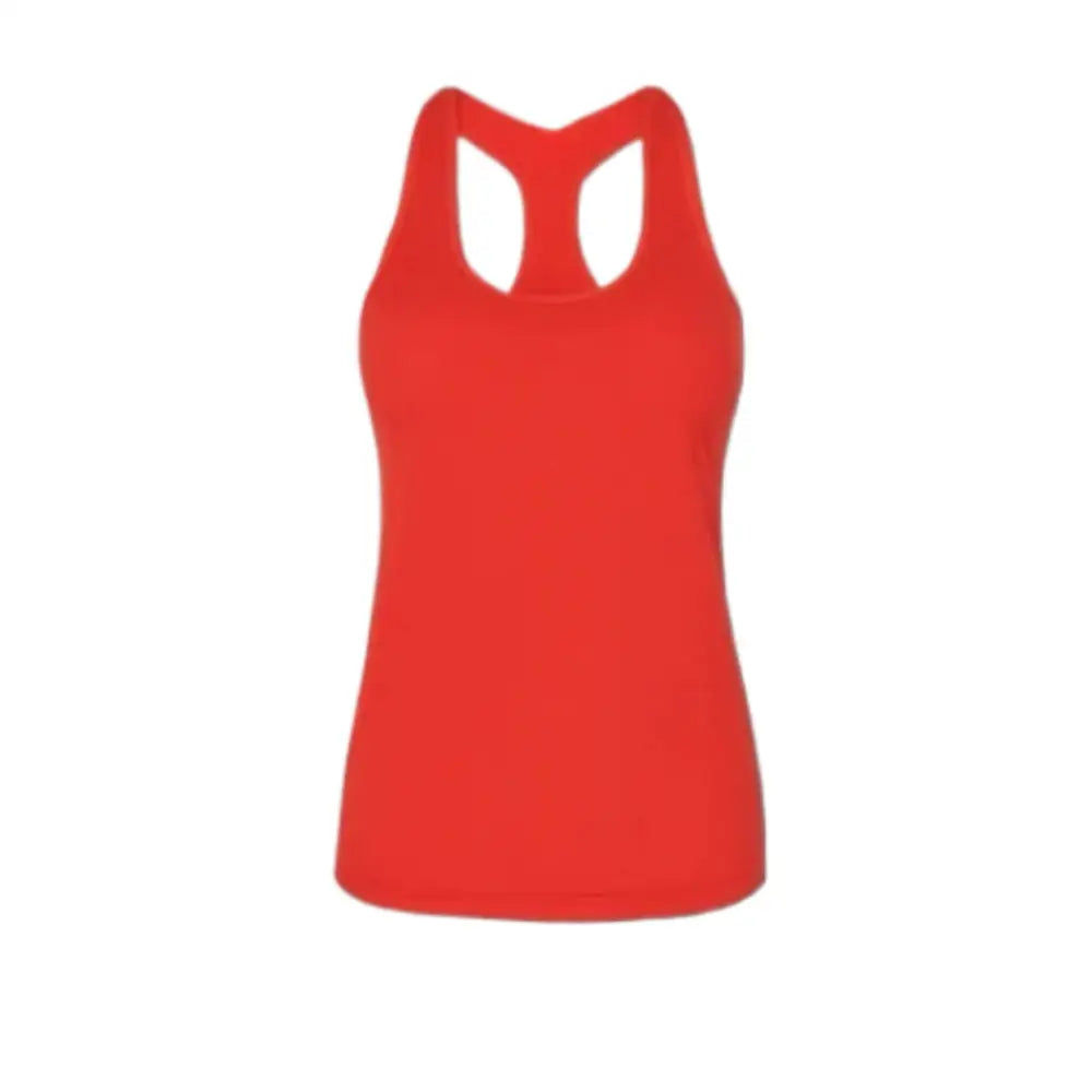 Personalised Ladies’ Workout Tank Top Gym Tank Tops - DTF - XS / Red - Women Workout Tank Top