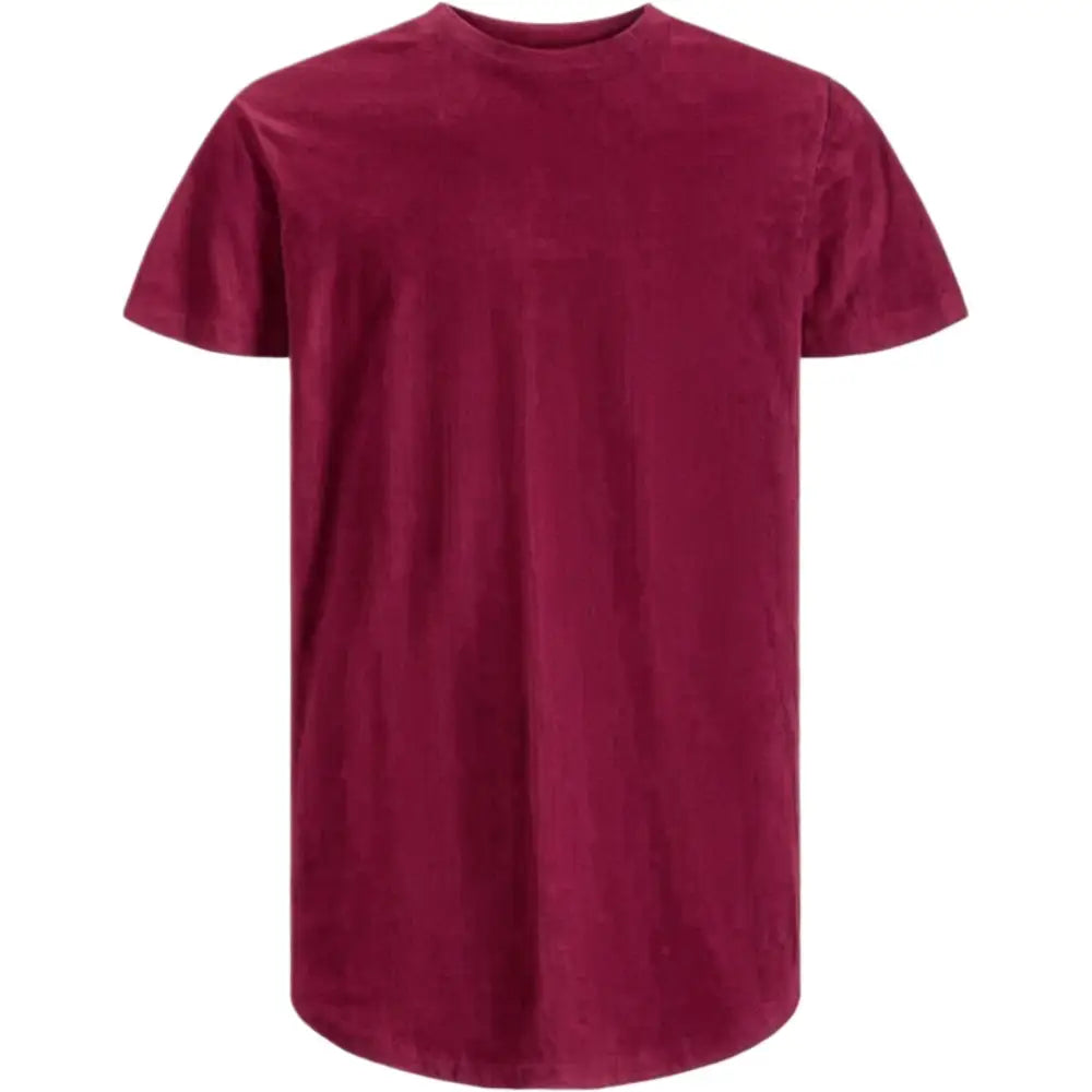 Personalised Men Crewneck Short Sleeve T-Shirts - DTF - S / Wine - Men Round Neck T-Shirt Short Sleeve
