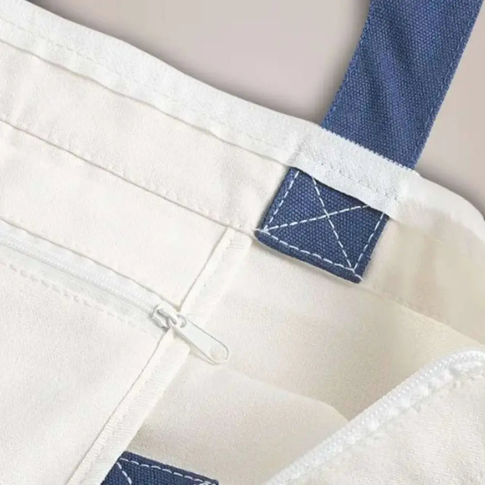 Customised Premium Cotton Zipped Tote Bags - DTF Transfer - Tote Bag