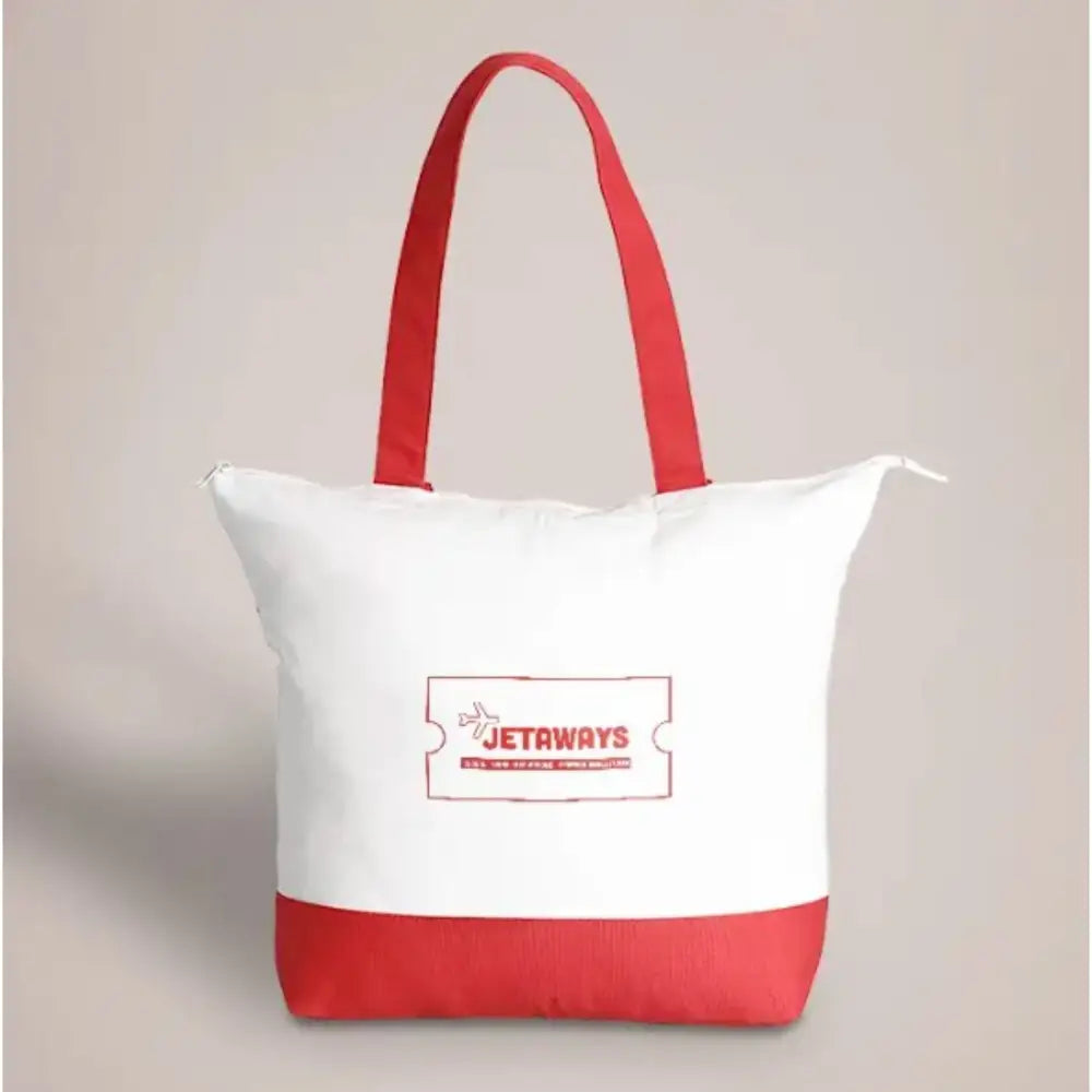 Customised Premium Cotton Zipped Tote Bags - DTF Transfer - Tote Bag