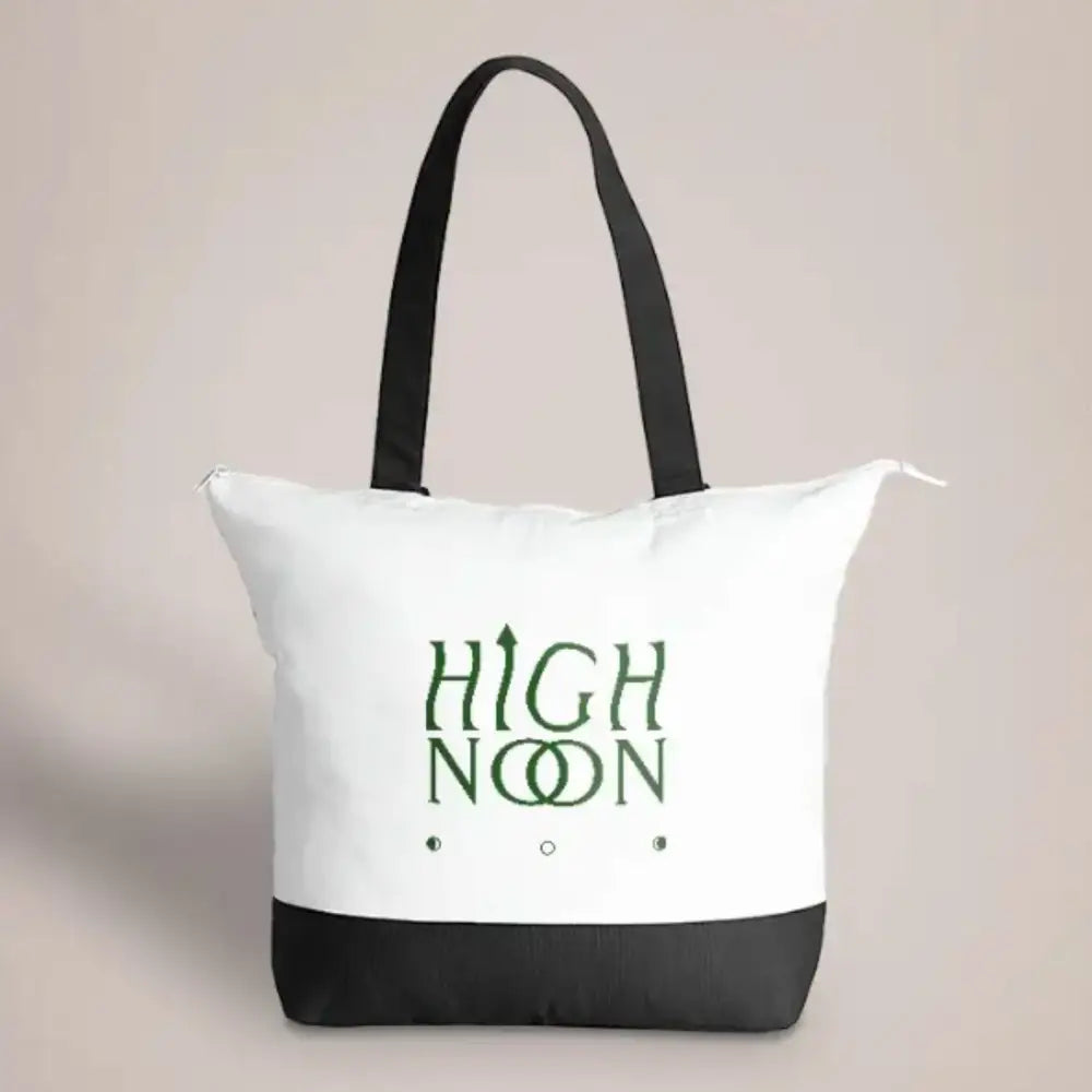 Customised Premium Cotton Zipped Tote Bags - DTF Transfer - Tote Bag