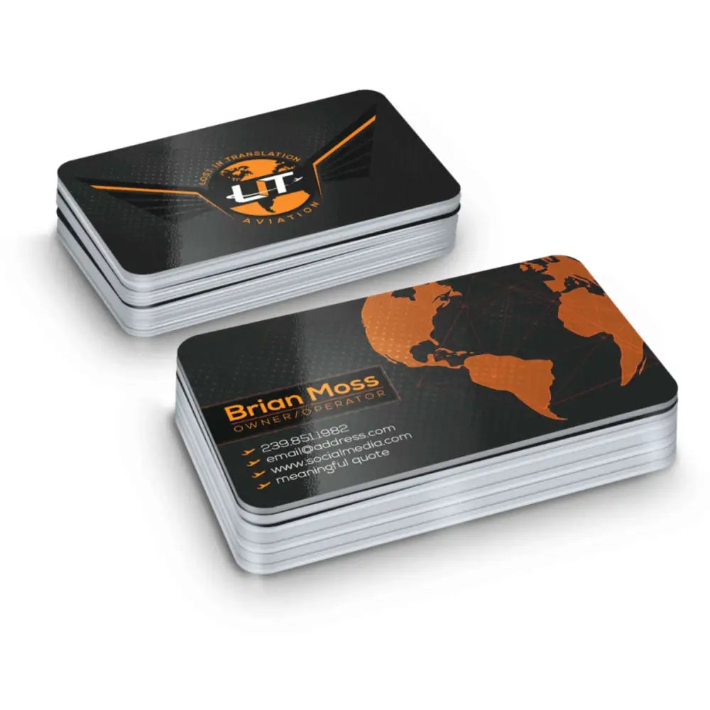 Rectangle-Shaped Single and Double-Sided Business Cards - Offset POD - Business Cards
