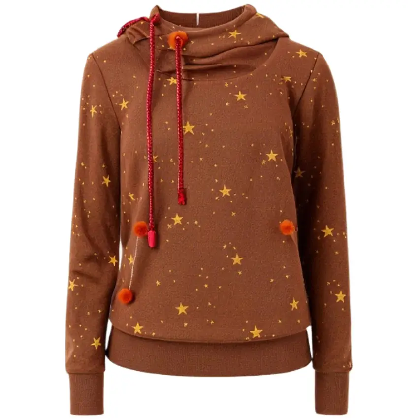 Stylish Ladies’ Hoodies - Premium Fabric for Comfort and Versatility - Brown / S - Women Hoodie