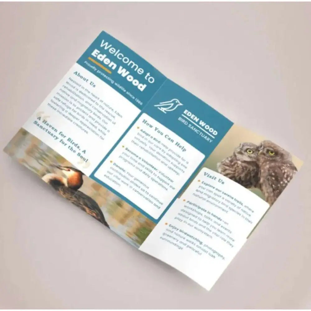 Trifold Leaflets for all Occasions Design and Printing - Offset POD - Leaflet