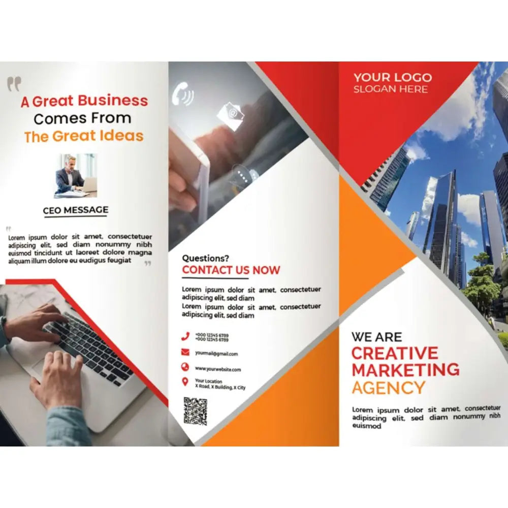 Trifold Leaflets for all Occasions Design and Printing - Offset POD - Leaflet