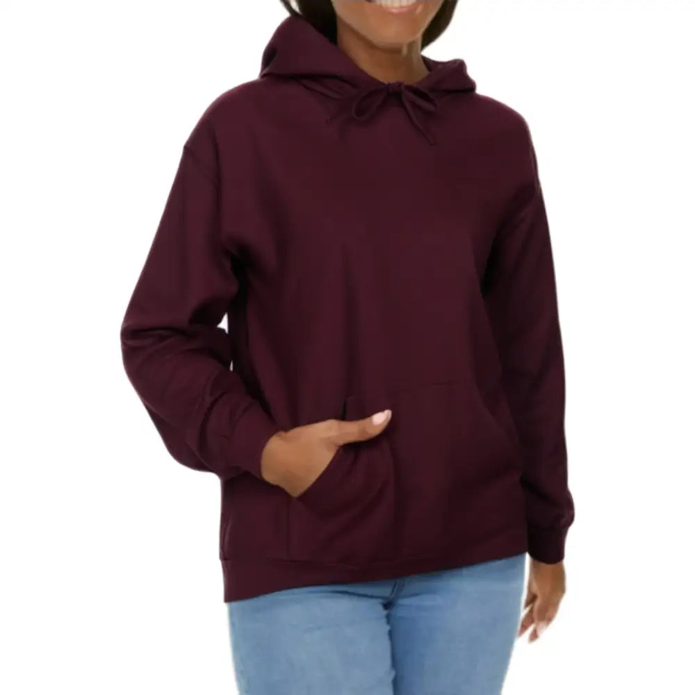 Personalised Unisex Hooded Sweatshirts - DTF - Wine / S - Hooded Sweatshirt