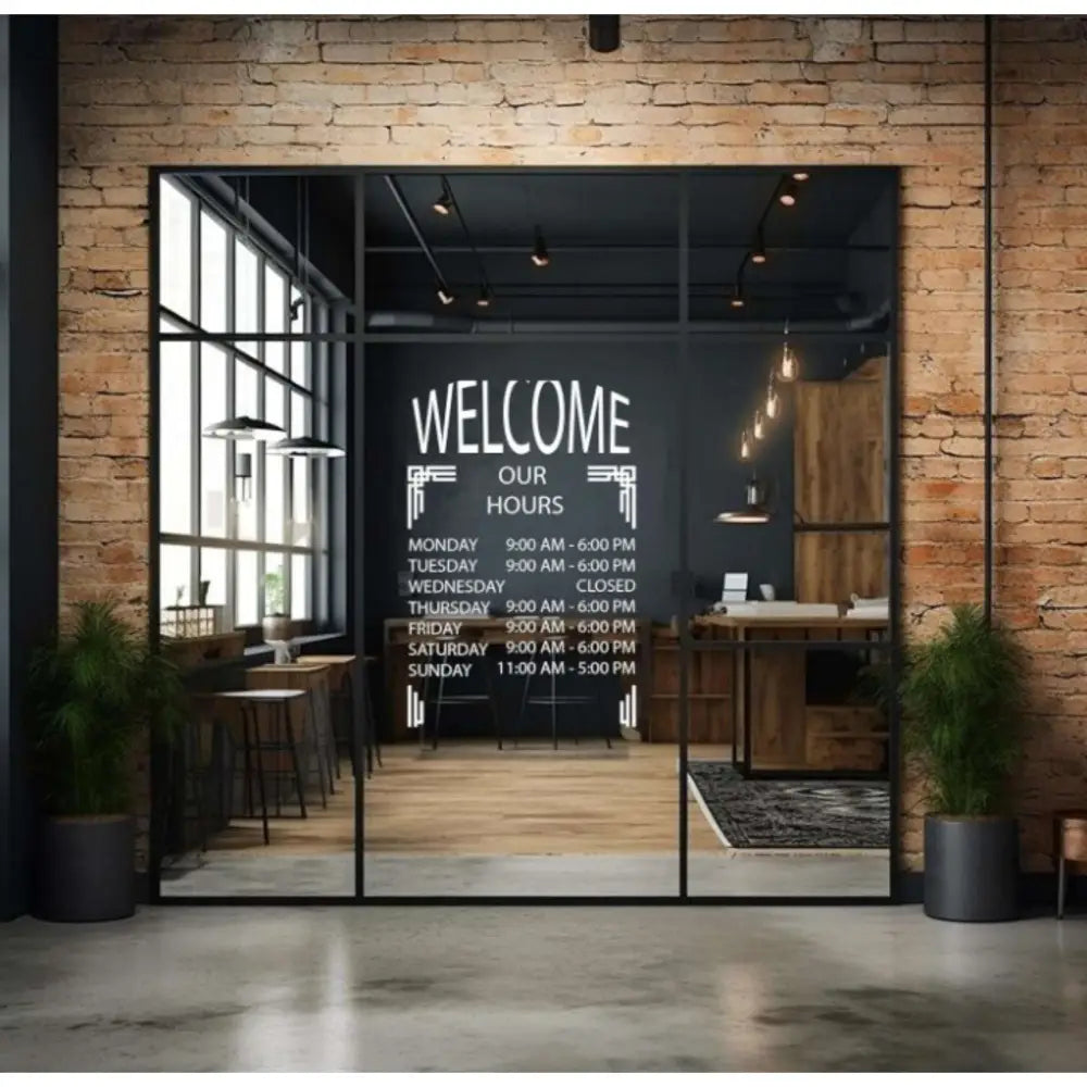 Customised Vinyl Glass Stickers - Large Format POD - Window Decal