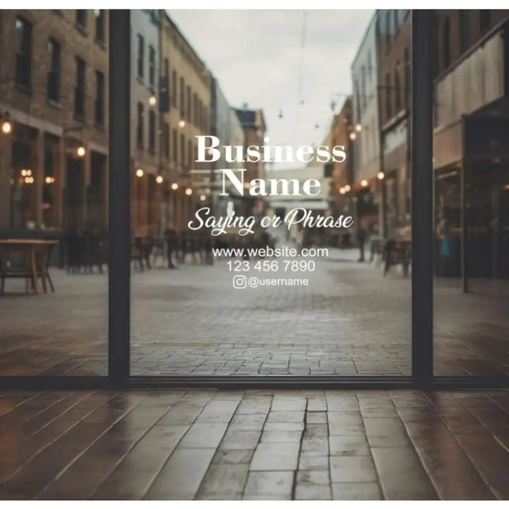 Customised Vinyl Glass Stickers - Large Format POD - Window Decal