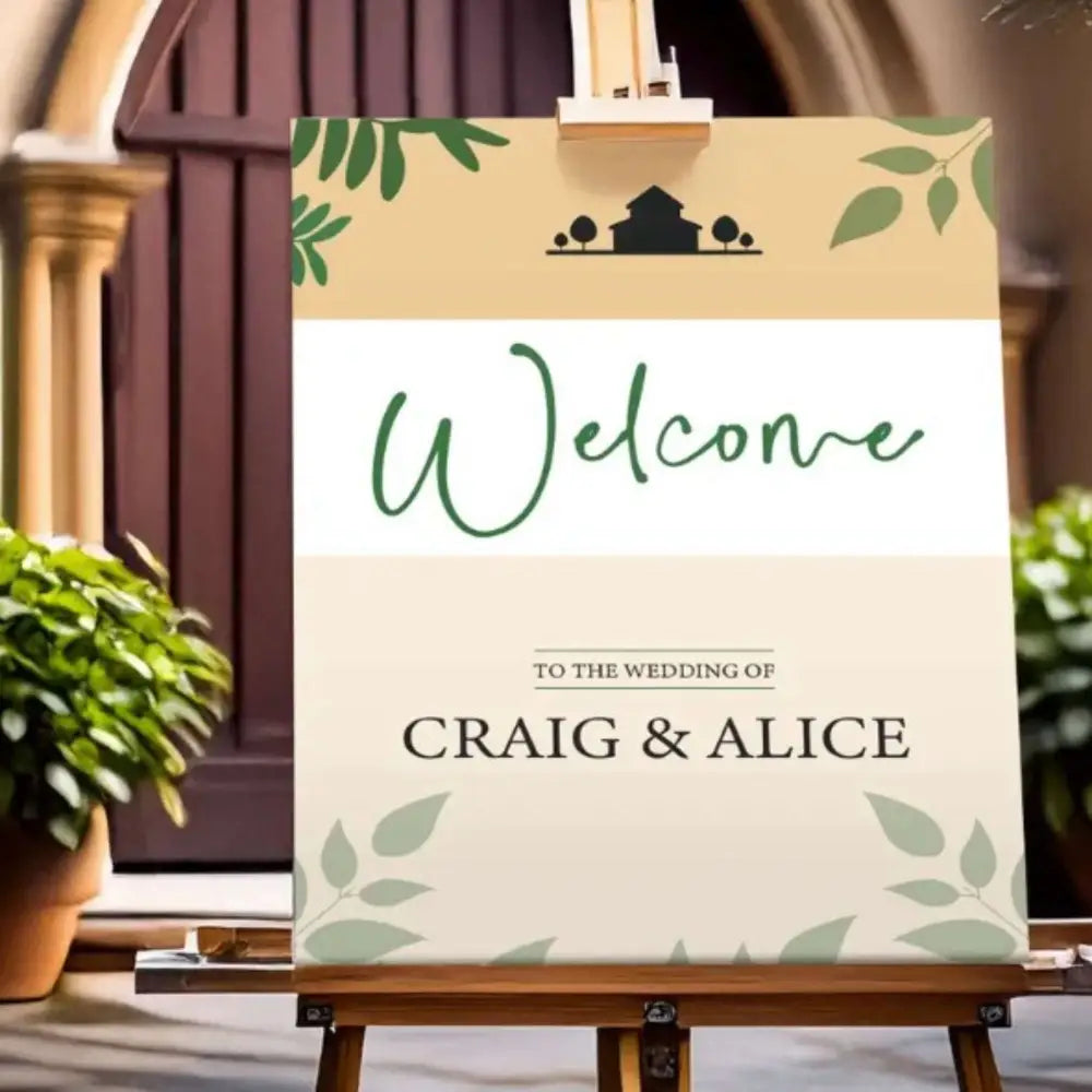 ’Welcome’ Signs for all Occasions Design and Printing - Offset POD - 3mm Foamex / A1 (23.4 x 33.1 in) - Sign